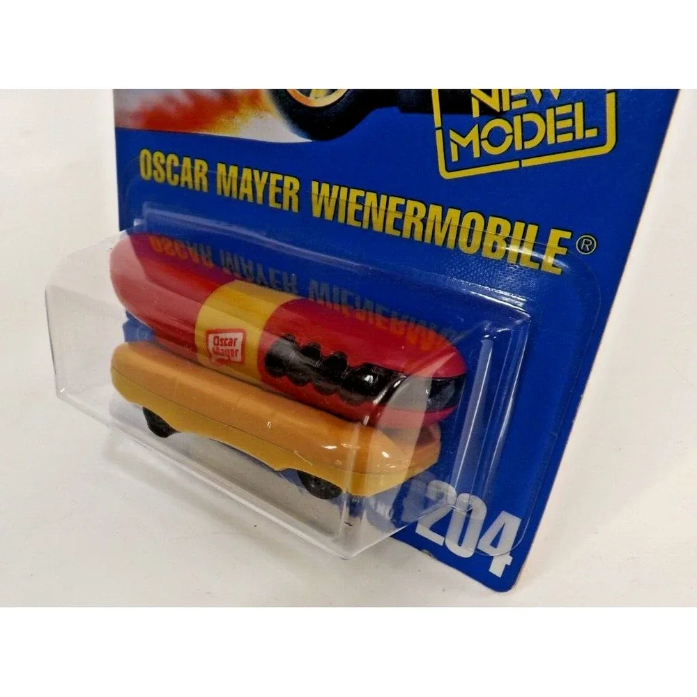 1991 Hot Wheels Blue Card Oscar Mayer Wienermobile Collector NEW MODEL #204 - Picture 6 of 7